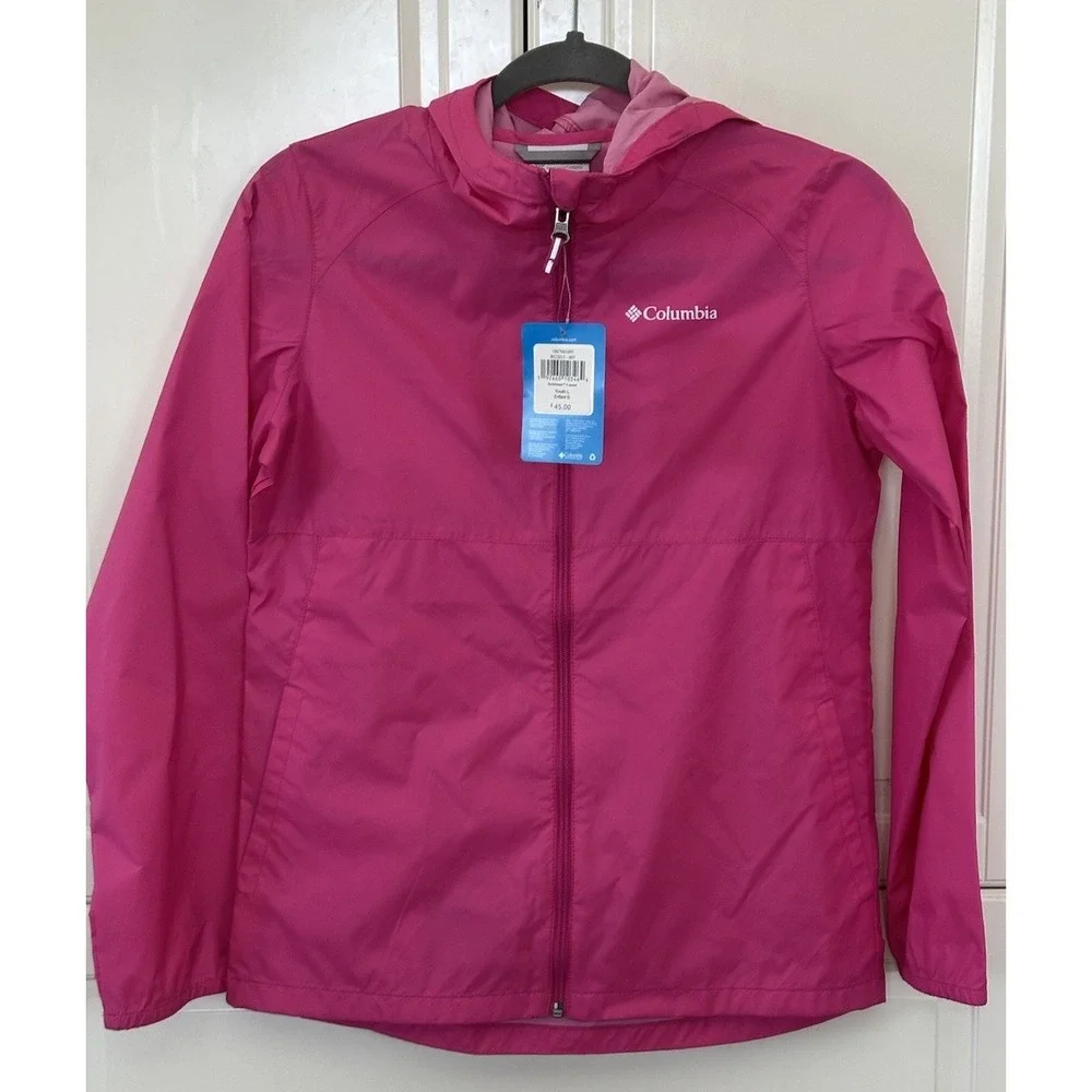 Columbia Boys Glennaker Rain Jacket, Pink, Size Youth Large 14-16 Enfant G - Picture 1 of 5